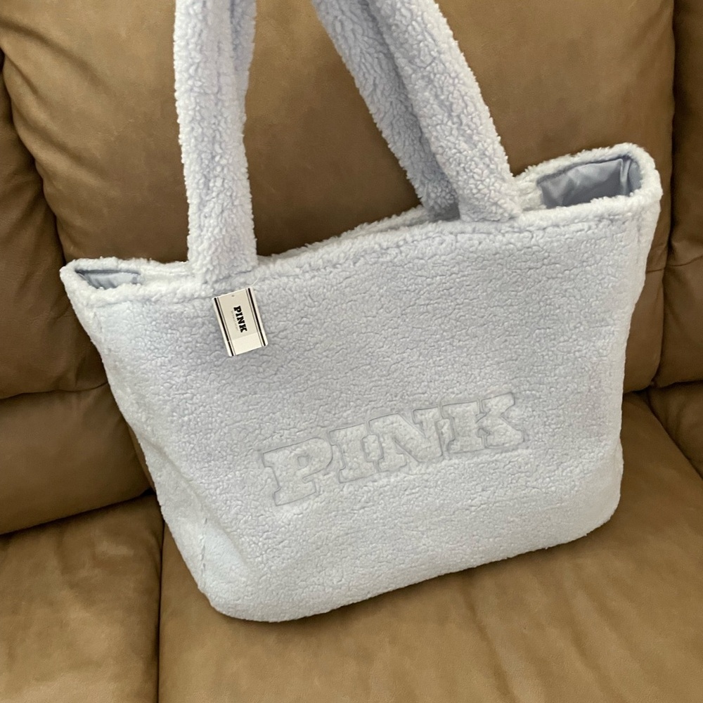 NWT PINK Plush Teddy Tote